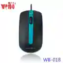 Mouse Weibo Wb-018 Alámbrico Usb 3d Óptico Alta Precisión, Ergonómico, Ambidiestro, Ideal Para Oficina, Estudio Y Hogar - Plug Play