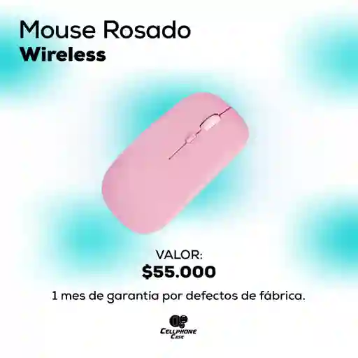 Mouse Wireless Rosado