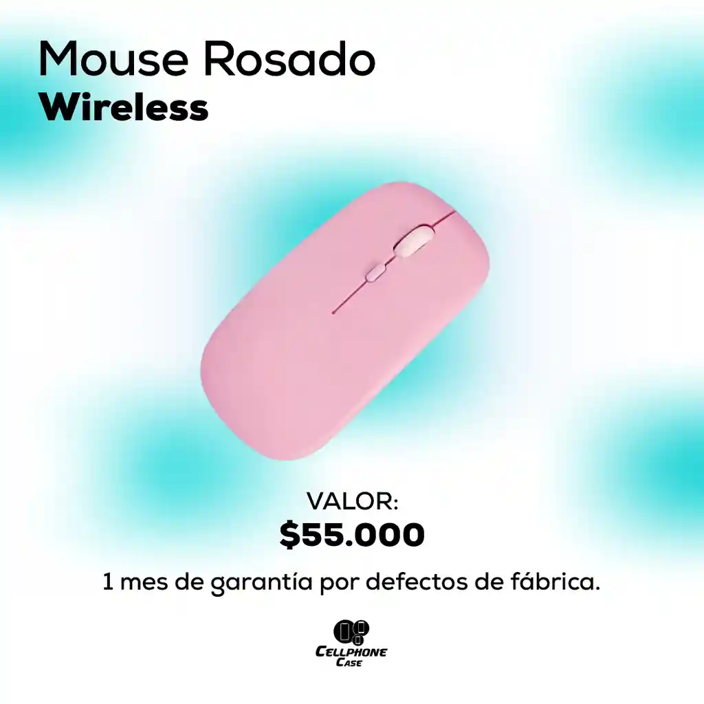 Mouse Wireless Rosado