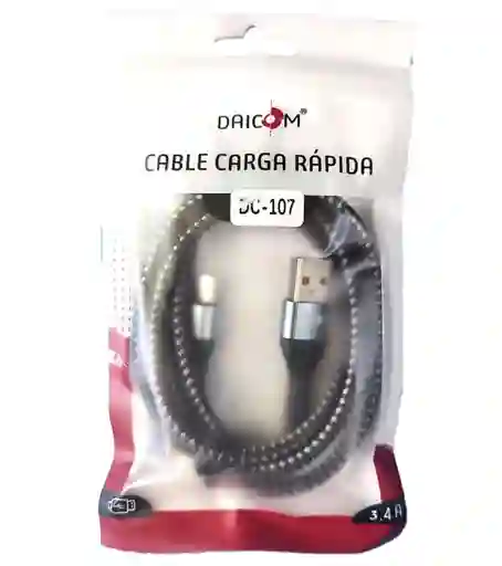 Cable Tipo C - Carga Rápida - Daicom - 3.4a