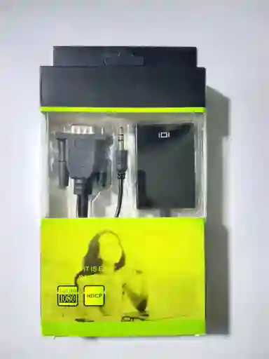 Convertidor Vga A Hdmi Con Audio 3.5 Mm