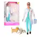 Muñeco Defa Kevin Veterinario Con Mascotas Y Accesorios