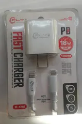 Cargador Lightning Pared 18w Fly C-470