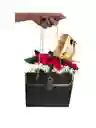 Cartera De 6 Rosas Rojas Una Mariposa Chocolates X 4