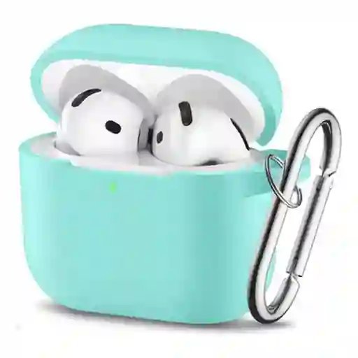 Estuche Protector Airpods 4 Verde Menta