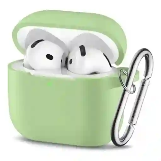 Estuche Protector Airpods 4 Verde Claro
