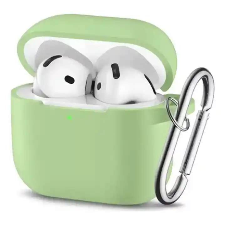 Estuche Protector Airpods 4 Verde Claro