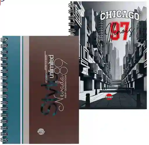 Cuaderno 7 Materia Grande/argollado 175hojas 350paginas/masculino