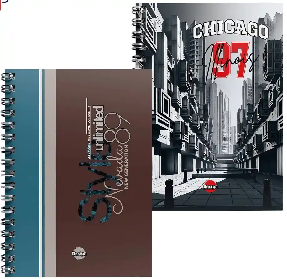 Cuaderno 7 Materia Grande/argollado 175hojas 350paginas/masculino