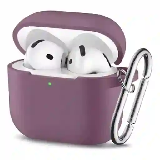 Estuche Protector Airpods 4 Morado Claro