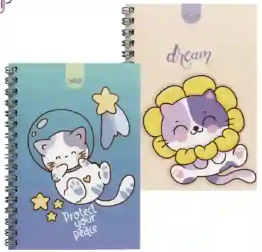 Cuaderno 7 Materias Argollado Grande/175 Hojas 350 Páginas/ Femenino