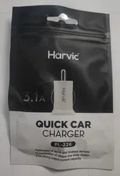 Cargador C Y Usb 12v 3,1 Harvic Pl-226 Doble Salida