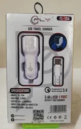 Cargador Usb Carro 3,4a Fly Doble Entrada