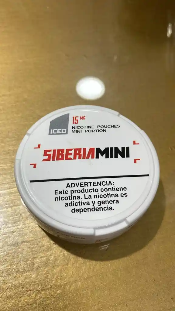 Siberia Mini Pouches De Nicotina Mint 15mg