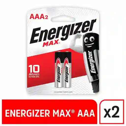 Pila Aaa Alcalina Energizer Blis X2