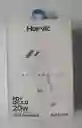 Cargador C Usb 20w Harvic Plr-dp-236 Doble Salida