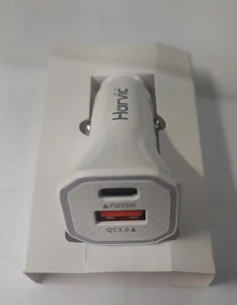 Cargador C Usb 20w Harvic Plr-dp-236 Doble Salida