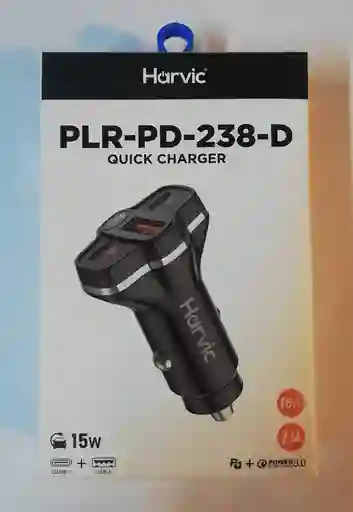 Cargador C Carro 15w 3,1a Plr-pd- 238-d Doble Entrada