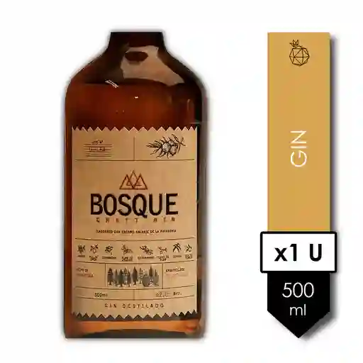 Gin Bosque Nativo Ginebra Artesanal 500 Ml
