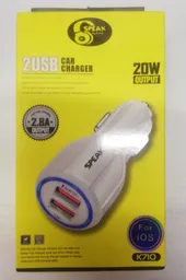 Cargador Ligthning Carro 20w Speak Doble Entrada
