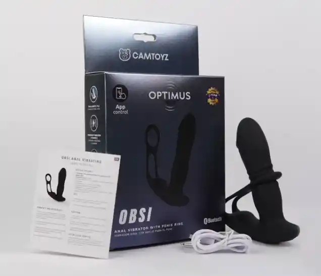 Vibrador Anal Con Anillo Para El Pene Optimus Pro Obsi
