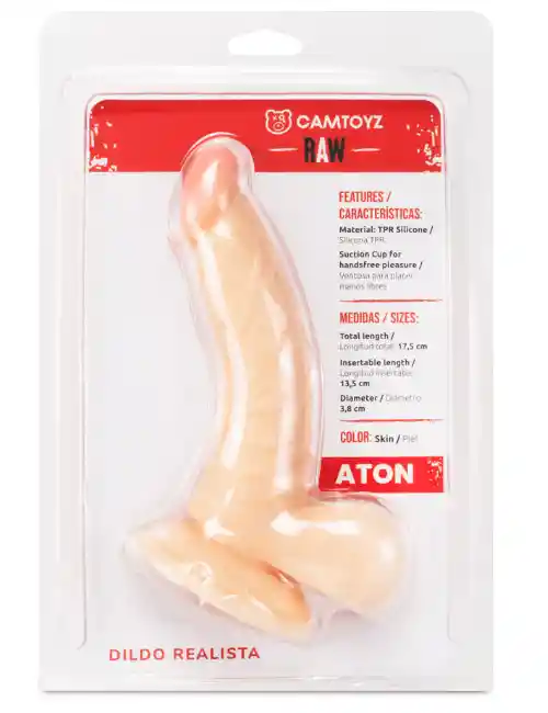 Dildo Curvo Realista Aton 17.5 Cm