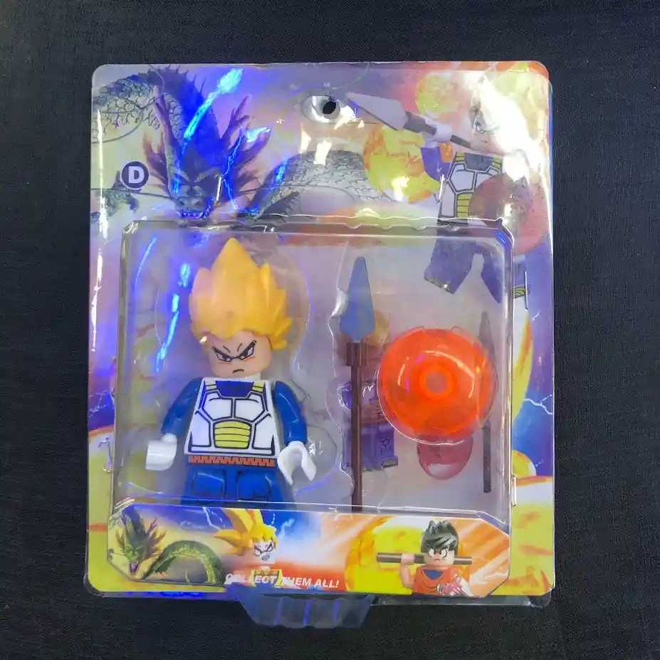 Juguete Figura Vegeta Pequeña Con Accesorios