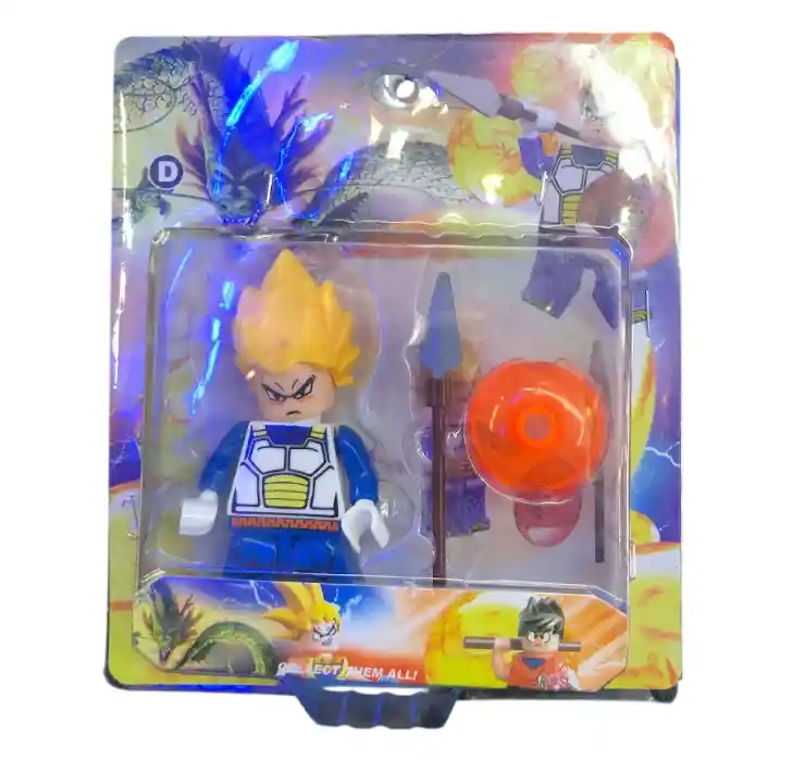 Juguete Figura Vegeta Pequeña Con Accesorios