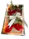 Caja Luces De 6 Rosas Chocolates X 3
