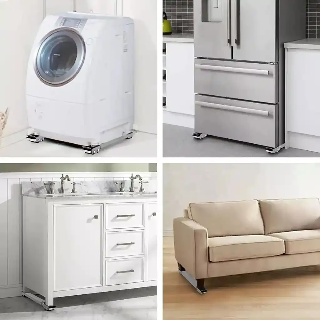 Base Soporte Para Lavadoras Neveras Muebles Ruedas Ajustable