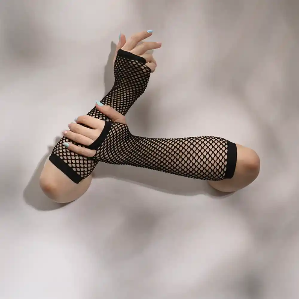 Guantes De Malla Leigh Color Negro