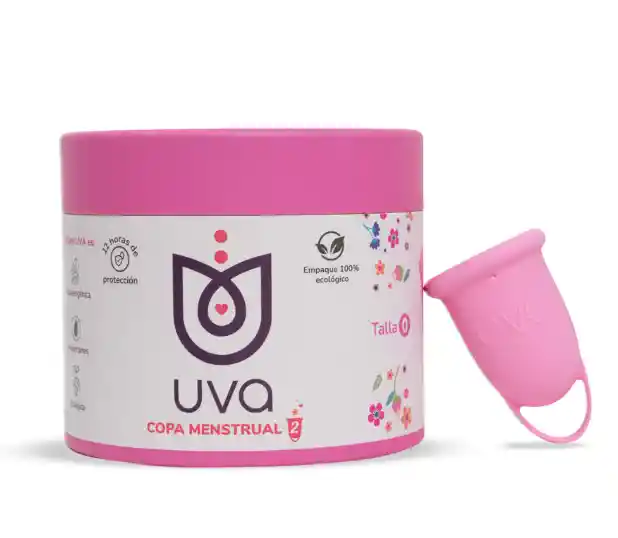 Copa Menstrual Uva 2 Talla 0 Rosada