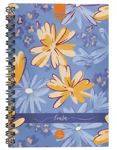 Cuaderno 5 Materia Argollado Pequeño/160 Hojas 320 Páginas Lukis