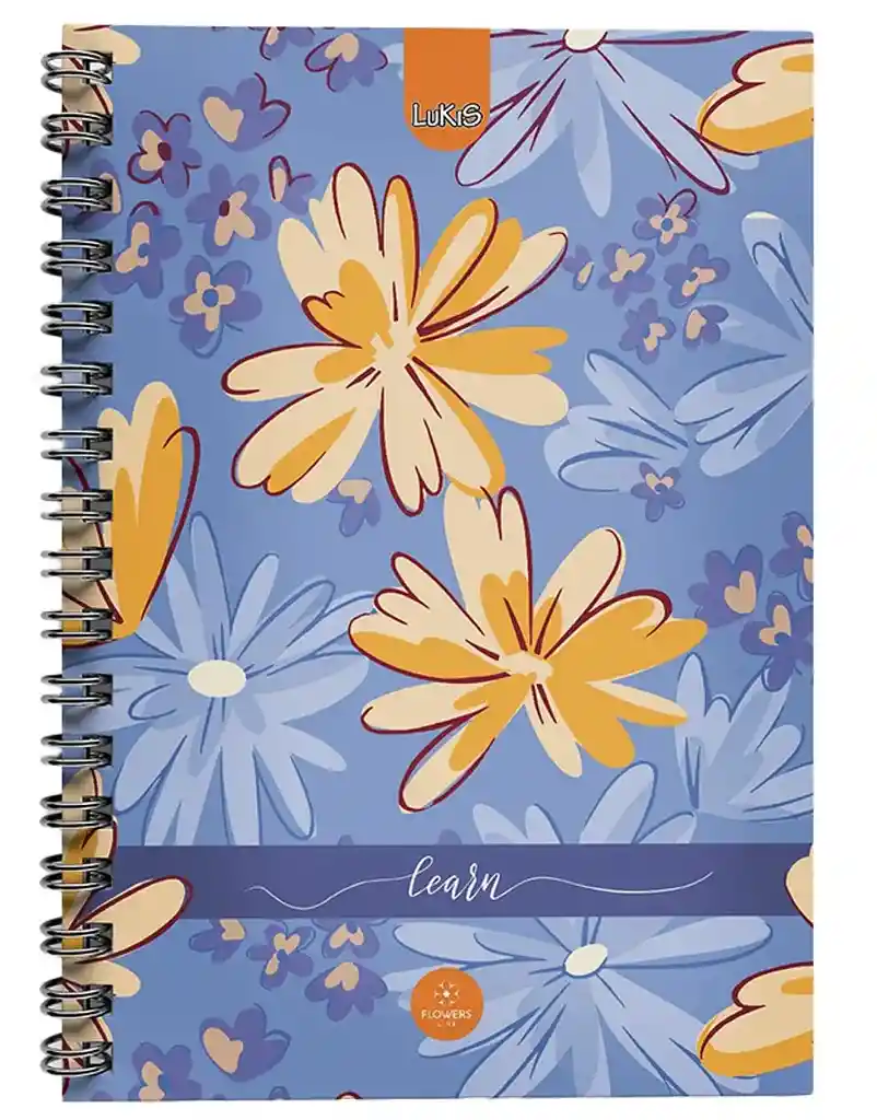 Cuaderno 5 Materia Argollado Pequeño/160 Hojas 320 Páginas Lukis