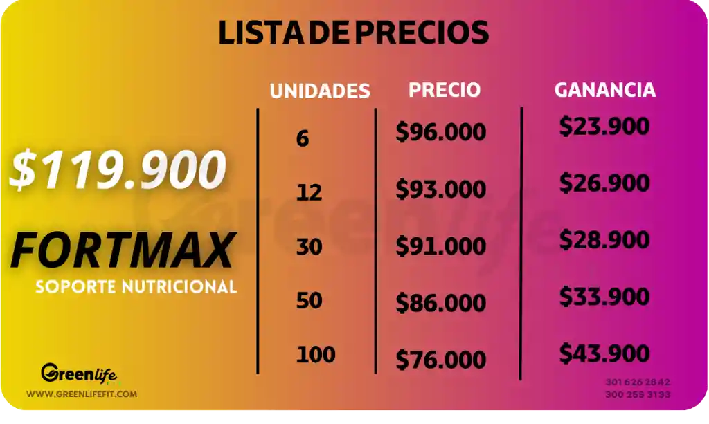 Fortmax Suplemento Frutos Rojos
