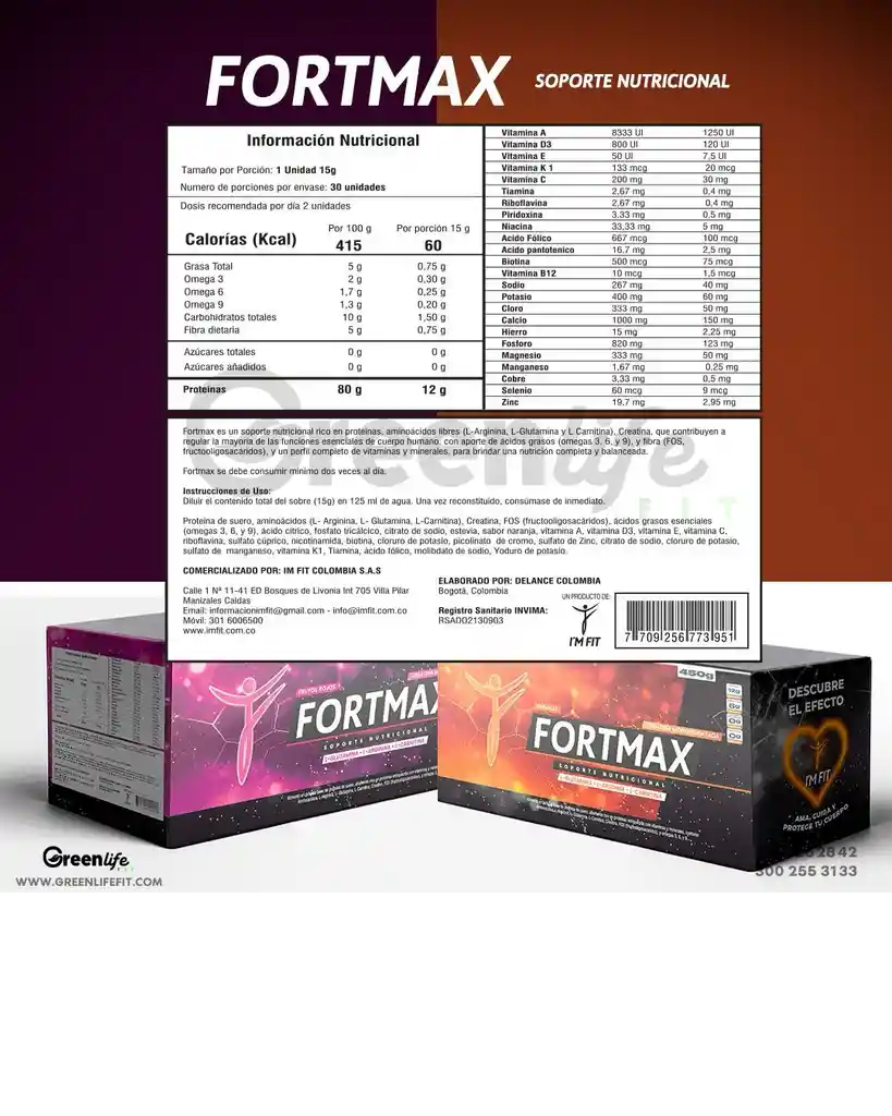 Fortmax Suplemento Frutos Rojos