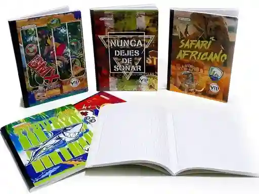 Cuaderno Cosido 100 Hojas/ Masculino