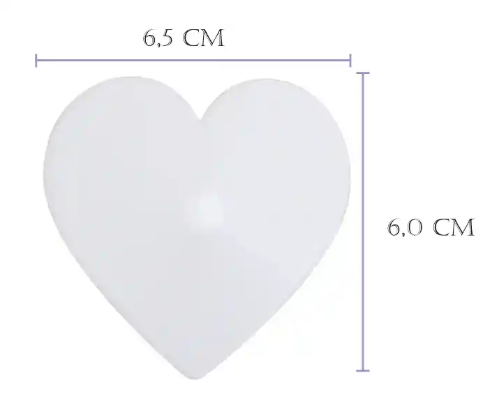 Pezoneras Corazón Blanco