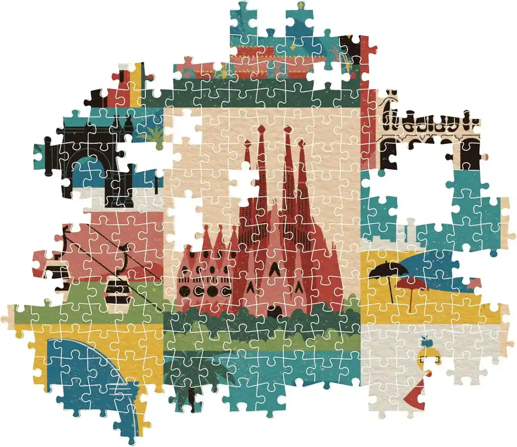 Rompecabezas 1000 Piezas Barcelona España Clementoni