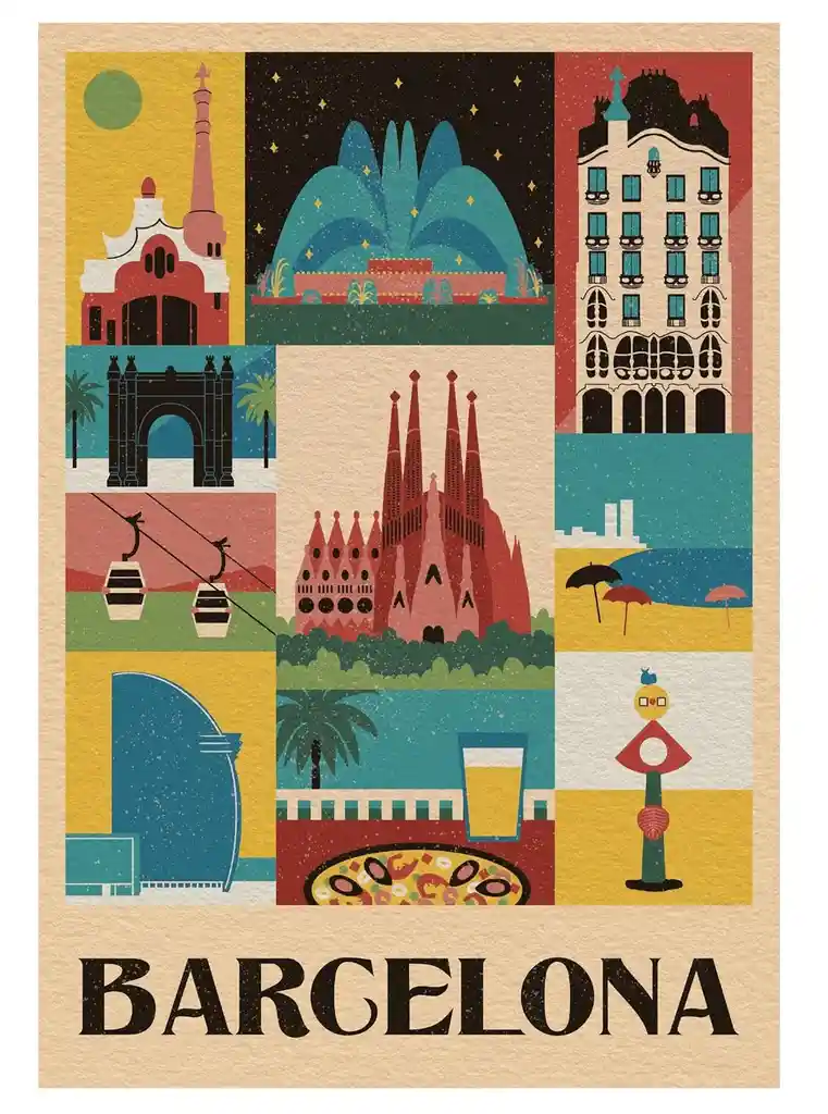 Rompecabezas 1000 Piezas Barcelona España Clementoni
