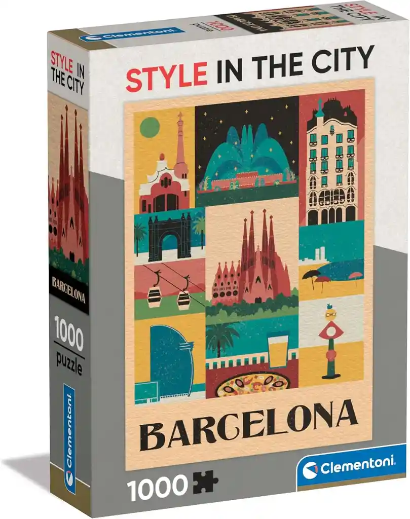 Rompecabezas 1000 Piezas Barcelona España Clementoni