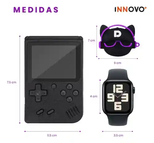 Smartwatch Deportivo Serie 8 Plus Con Audífonos Case Y Videojuegos Blak Edition