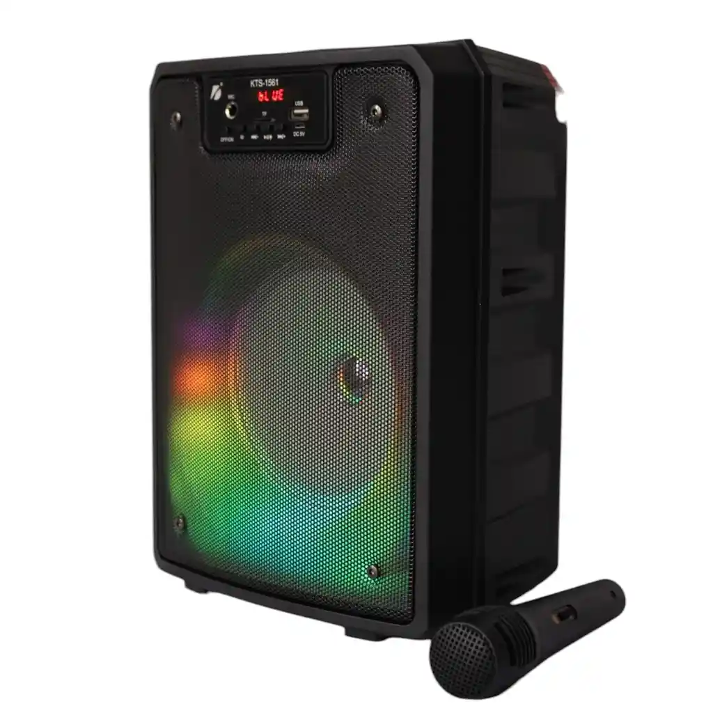 Parlante Portatil Con Microfono Para Karaoke En Casa