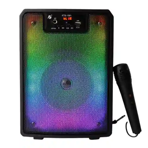 Parlante Portatil Con Microfono Para Karaoke En Casa