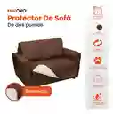 Protector De Sofá 2 Puestos Doble Faz Semi Impermeable