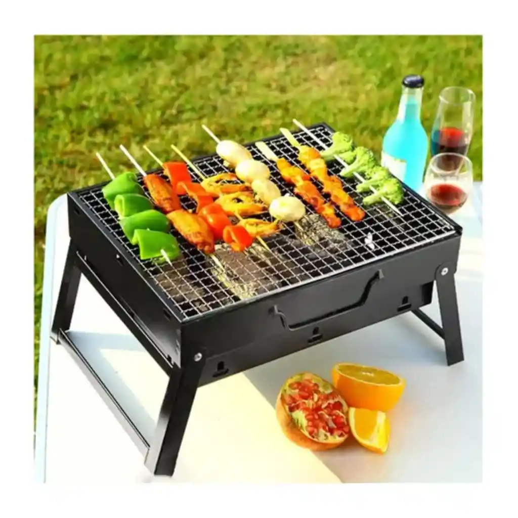 Parrilla De Carbón Barbacoa Portátil Plegable Movil