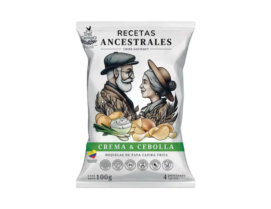 Papas Recetas Ancestrales Sabor crema y cebolla