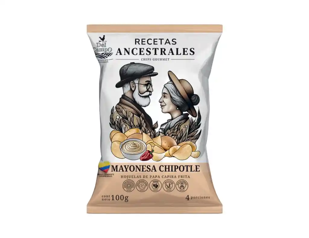Papas Recetas Ancestrales Sabor mayonesa chipotle