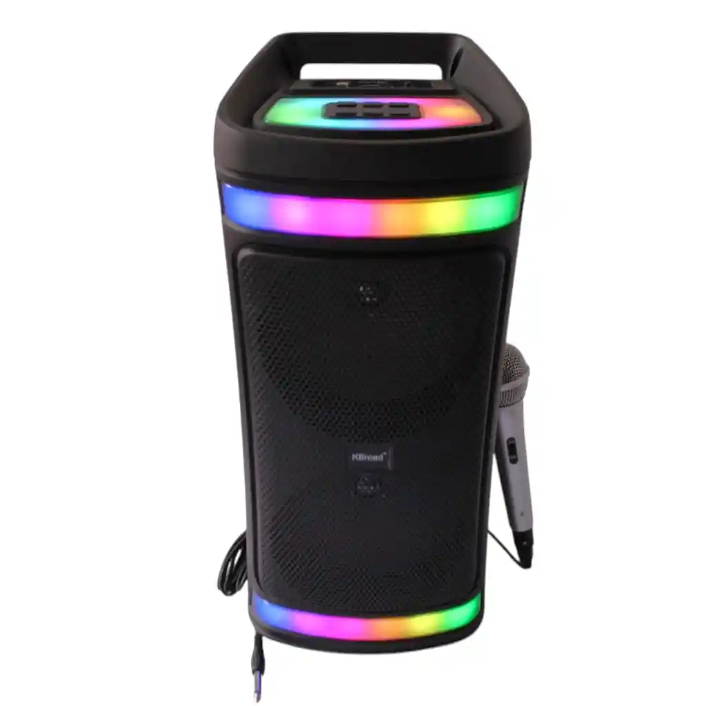 Parlante Con Sonido Claro Luces Led Y Microfono