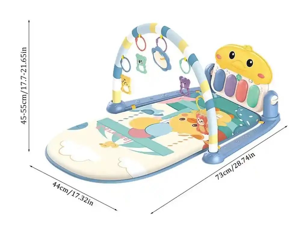 Gimnasio Para Bebe, Tapete Didactico Con Pato Piano Musical